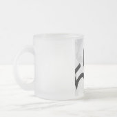 White 50 decade Birthdday Matglas Koffiemok (Links)