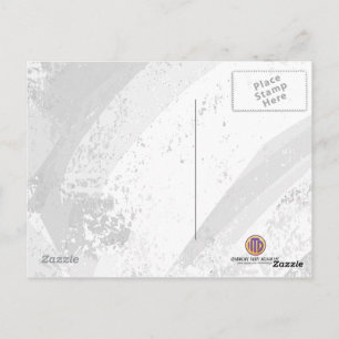 White 60 decade Birthday Briefkaart