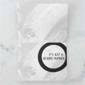 White 60 decade Birthday Kaart (Binnen)