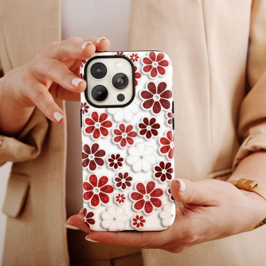 White 60s Hippie iPhone | 60s Hippie iPhone 13 Case-Mate iPhone Case