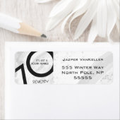 White 70 Decade Birthday Etiket (Insitu)