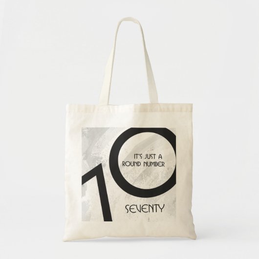 White 70 Decade Birthday Tote Bag (Voorkant)