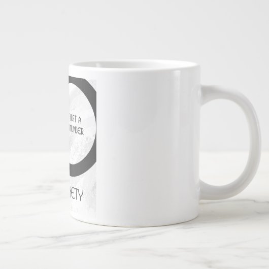 White 90 Decade Birthday Grote Koffiekop (Rechts)