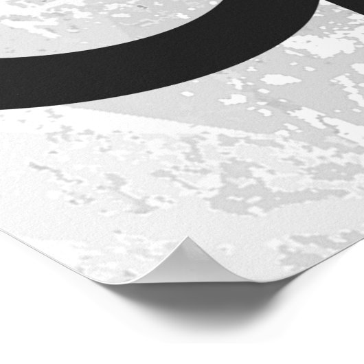 White 90 Decade Birthday Poster (Hoek)