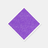 white abstract curved lines on a purple background servet (Hoek)