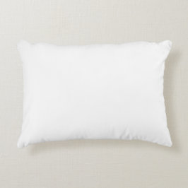 White Accent Pillow 16 x 12 inch Kussen