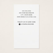 White add logo social media vertical visitekaartje (Achterkant)