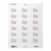White Address Sticker (Full Sheet)