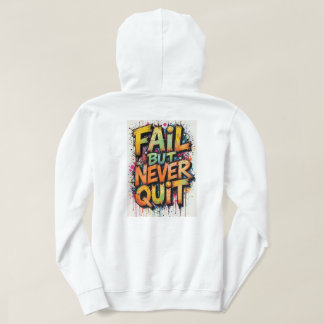 white Adult Pullover Hoodie with design