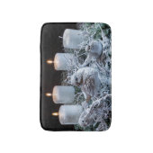 White Advent Wreath Badmat (Voorkant Verticaal)
