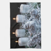 White Advent Wreath Theedoek (Verticaal)