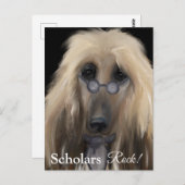 White Afghan Hound Briefkaart (Voorkant / Achterkant)