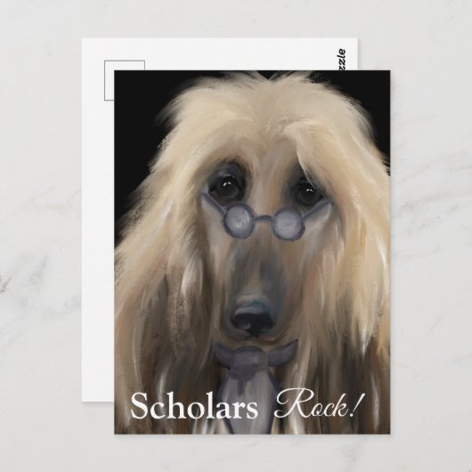 White Afghan Hound Briefkaart (Voorkant / Achterkant)