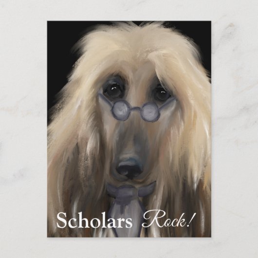 White Afghan Hound Briefkaart (Voorkant)