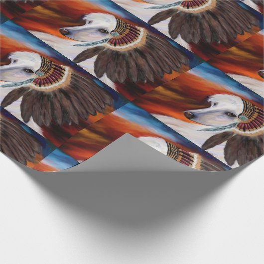 White Afghan Hound Cadeaupapier (Hoek)