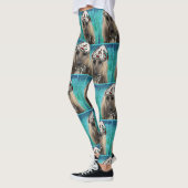 White Afghan Hound Leggings (Links)