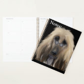 White Afghan Hound Planner (Display)