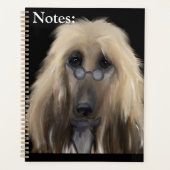 White Afghan Hound Planner (Voorkant)