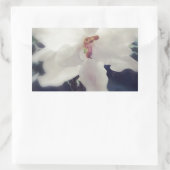 White African Violet Flower Rechthoekige Sticker (Tas)