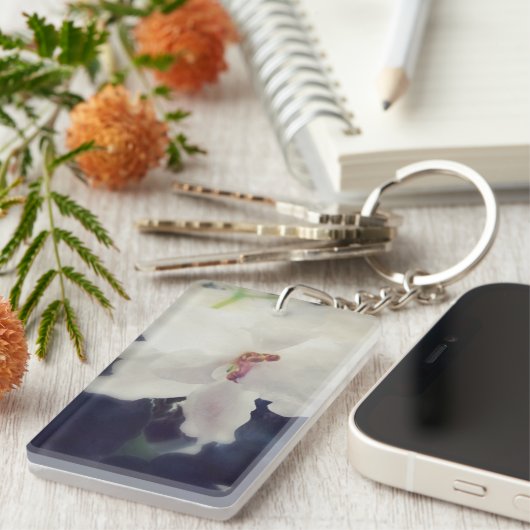 White African Violet Sleutelhanger (Voorkant Rechts)
