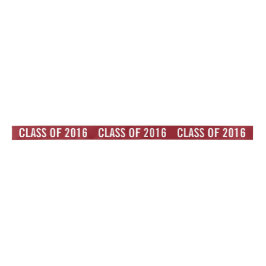White Afstuderen Class of 2016 Typography Maroon Satijnen Lint