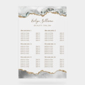 White Agaat prijslijst Acryl Bord (Voorkant)