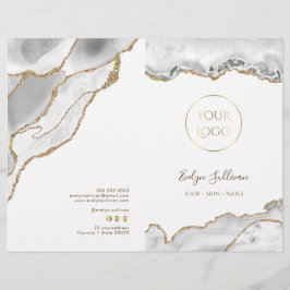 White Agaat Service Menu Brochure