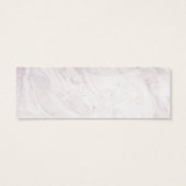 White Agaat Vrijgezellenfeest Register Insert Kaar Mini Visitekaartjes (Achterkant)