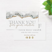 White agate bedankt voor je kortingskaart visitekaartje (Bureau)