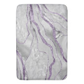 White Agate Lavender Glitter Glam #1 Badmat (Voorkant Verticaal)