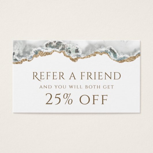 White Agate Reference Kaart (Voorkant)