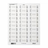 White agate return address label (Full Sheet)