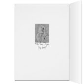 white akita long coat dog portret original art (Binnen (Links))