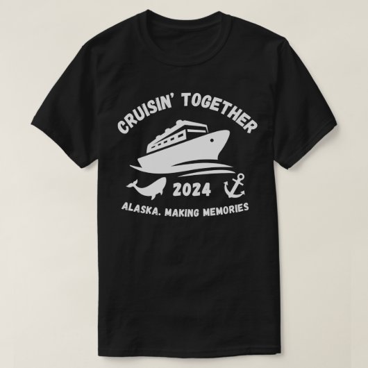 White Alaska Cruise 2024 TShirt (Design voorkant)