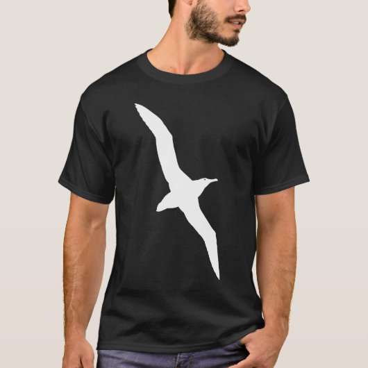White Albatross in flight Graphic T-shirt (Voorkant)