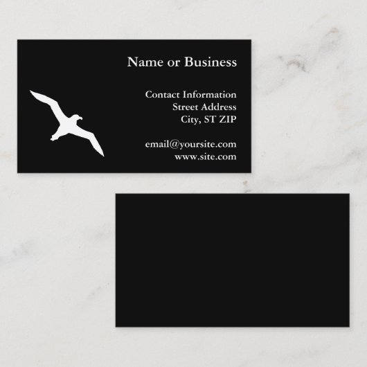 White Albatross Visitekaartje (Voorkant / Achterkant)