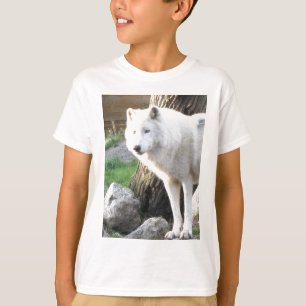 White albino wolf spirit - Therian giften T-shirt