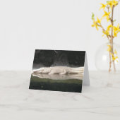 White Alligator Note Kaart (Gele Bloem)