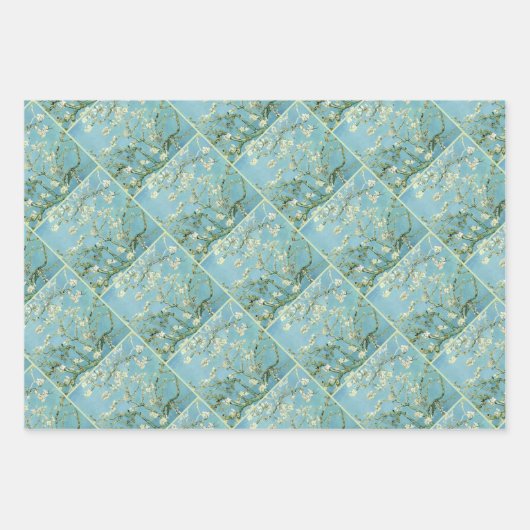White almond blossom by Vincent Van Gogh Inpakpapier Vel (Voorkant)