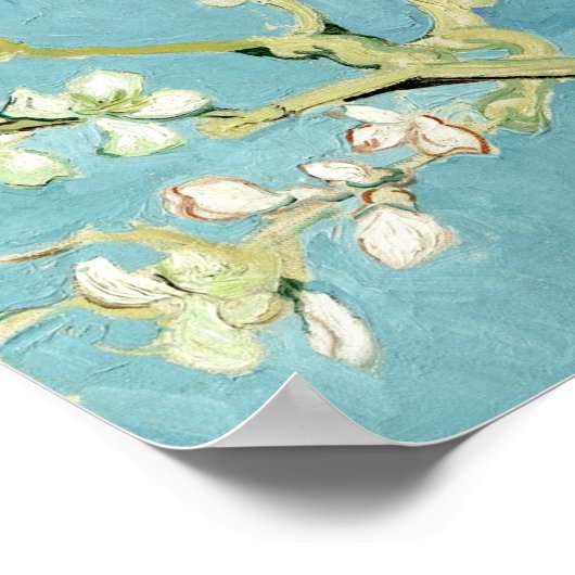 White almond blossom by Vincent Van Gogh Poster (Hoek)