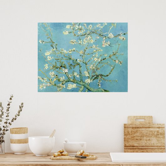 White almond blossom by Vincent Van Gogh Poster (Keuken)