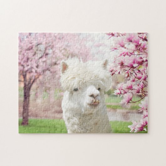 White Alpaca Legpuzzel (Horizontaal)