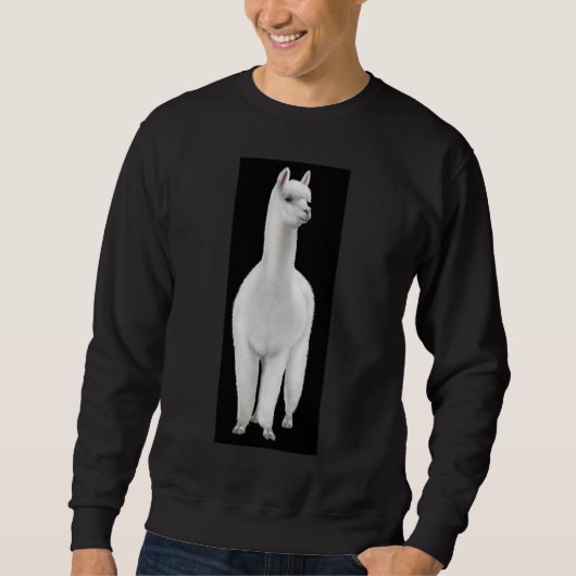 White Alpaca Sweatshirt (Voorkant)