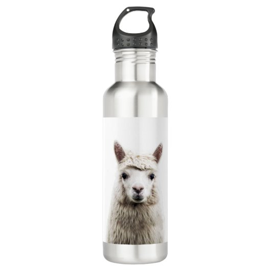White Alpaca Waterfles (Voorkant)