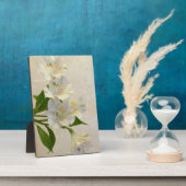 White Alstomeria Flowers Fotoplaat (Zijkant)