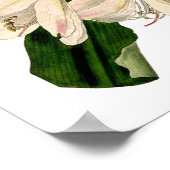 White Amaryllis Botanical Poster (Hoek)
