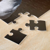 White American Pitbull Terrier Rescue Dog Legpuzzel (Zijkant)