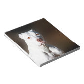White American Pitbull Terrier Rescue Dog Notitieblok (Schuin)