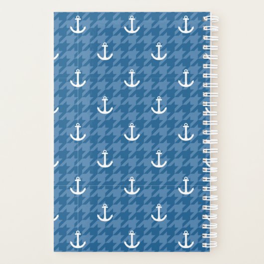 White Anchor Pattern Planner (Achterkant)