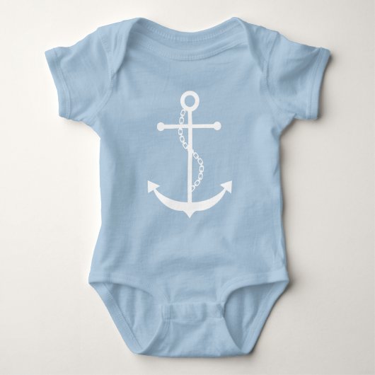 White Anchor Romper (Voorkant)